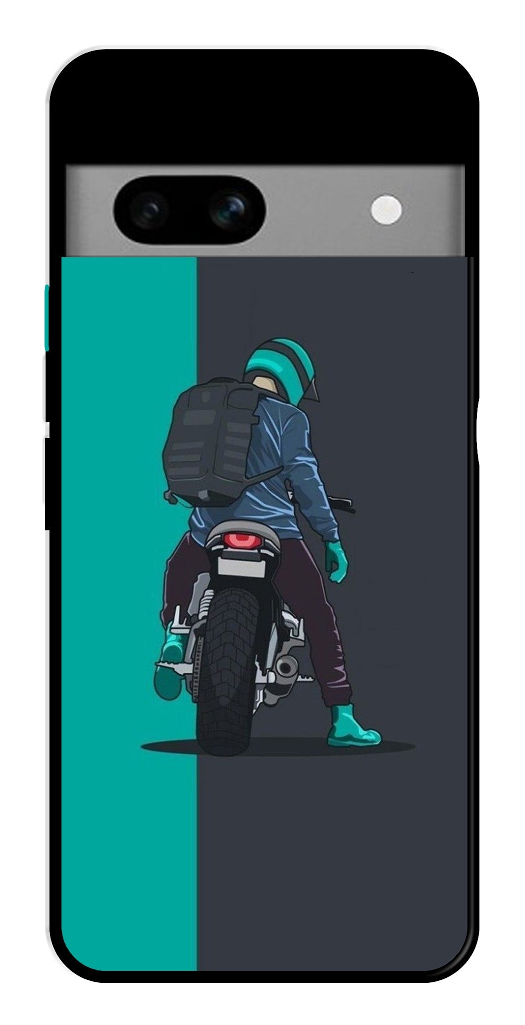 Bike Lover Metal Mobile Case for Google Pixel 6a Bike Lover Metal Mobile Case for Google Pixel 6a (Design No -05)