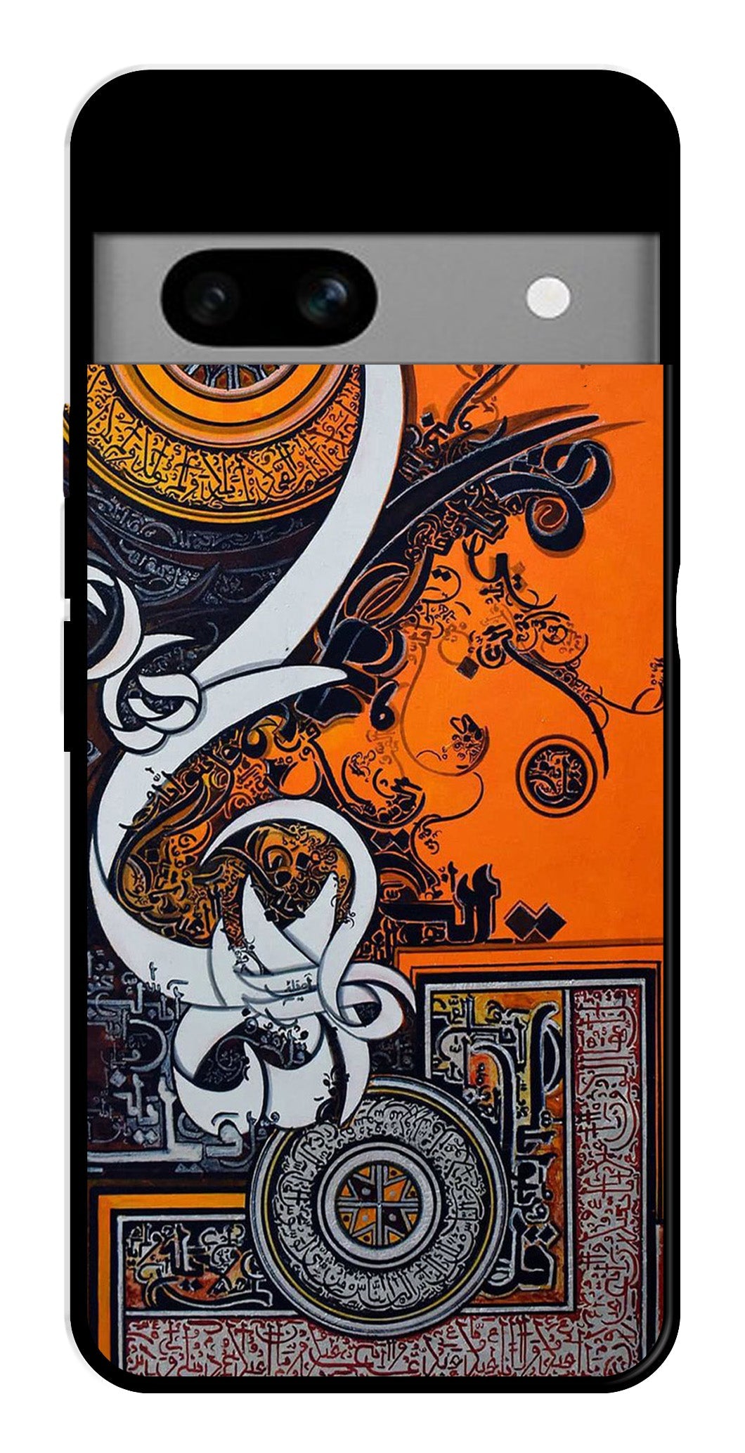 Qalander Art Metal Mobile Case for Google Pixel 6a Qalander Art Metal Mobile Case for Google Pixel 6a (Design No -16)