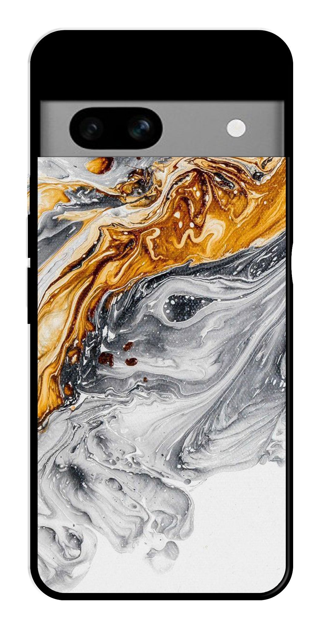 Marble Pattern Metal Mobile Case for Google Pixel 6a Marble Pattern Metal Mobile Case for Google Pixel 6a (Design No -36)