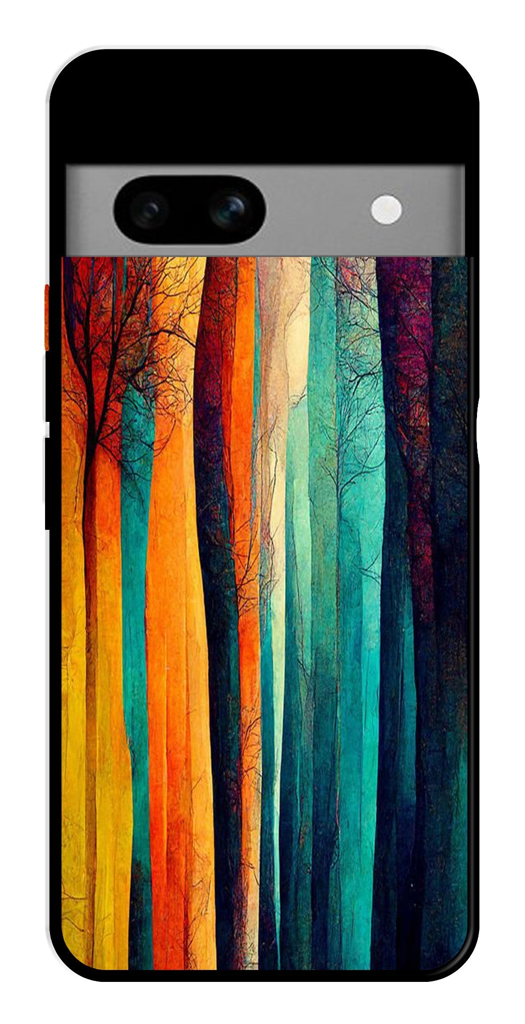 Modern Art Colorful Metal Mobile Case for Google Pixel 6a Modern Art Colorful Metal Mobile Case for Google Pixel 6a (Design No -47)