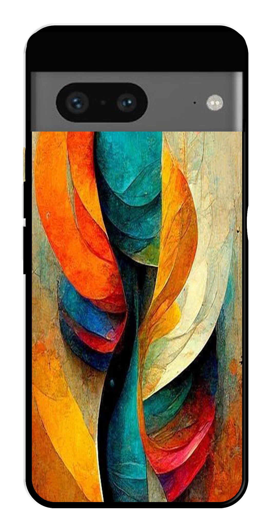 Modern Art Metal Mobile Case for Google Pixel 7 Modern Art Metal Mobile Case for Google Pixel 7 (Design No -11)