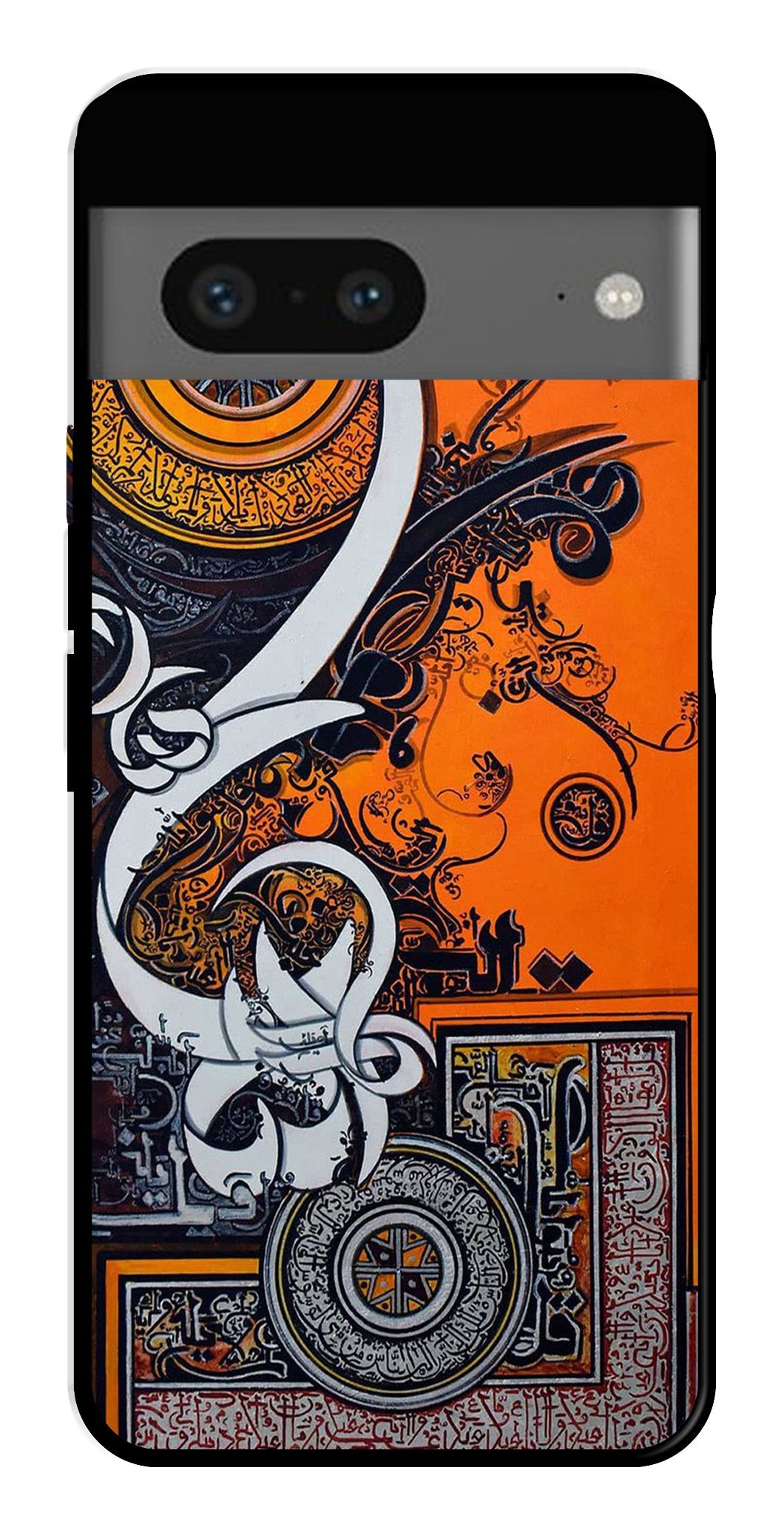 Qalander Art Metal Mobile Case for Google Pixel 7 Qalander Art Metal Mobile Case for Google Pixel 7 (Design No -16)
