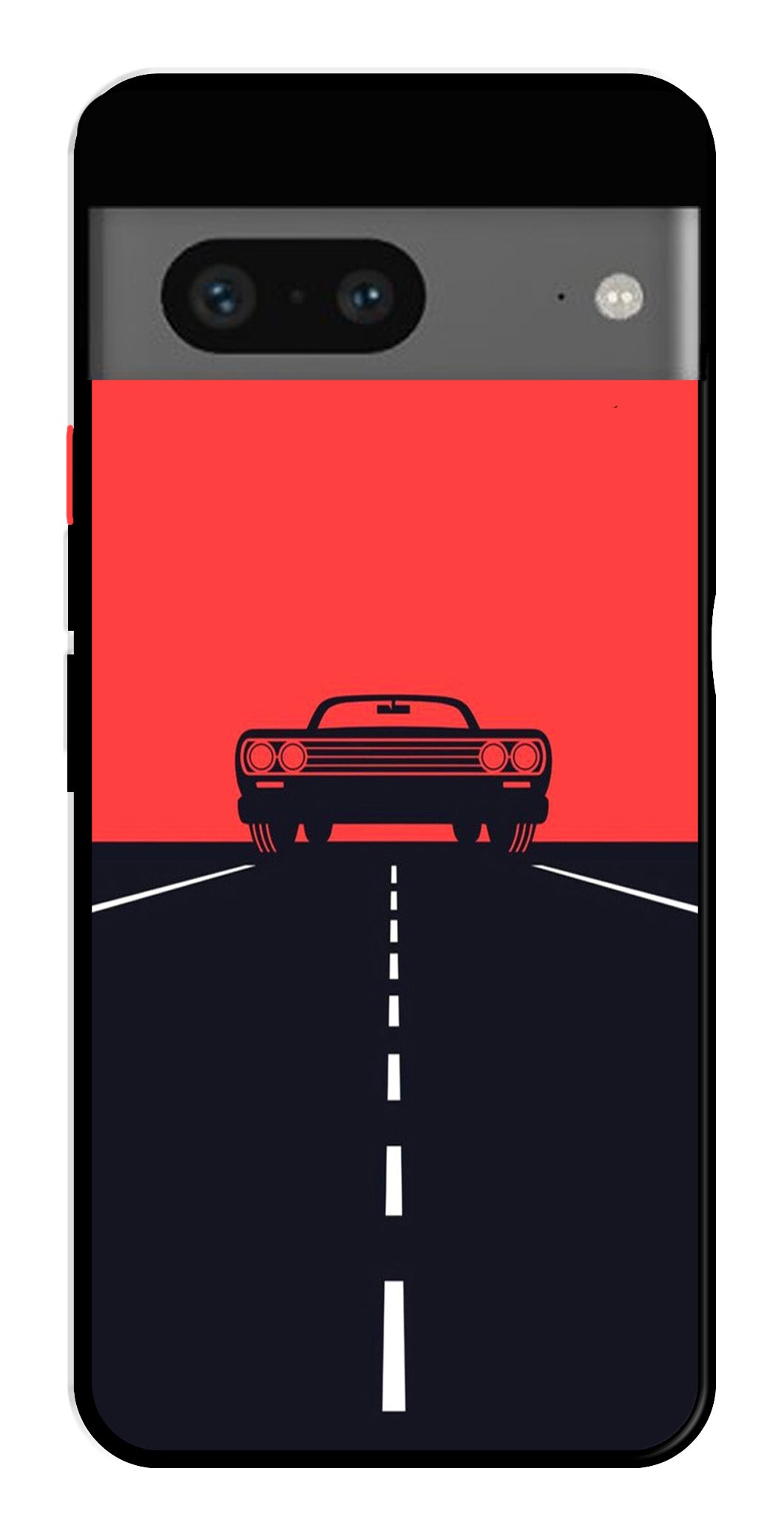 Car Lover Metal Mobile Case for Google Pixel 7 Car Lover Metal Mobile Case for Google Pixel 7 (Design No -21)