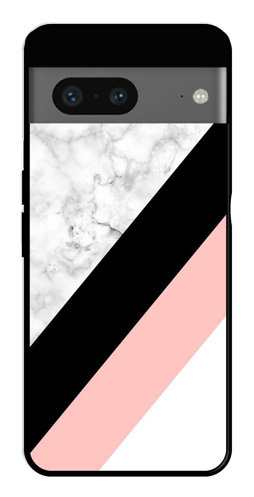 Marble Design Metal Mobile Case for Google Pixel 7 Marble Design Metal Mobile Case for Google Pixel 7 (Design No -24)