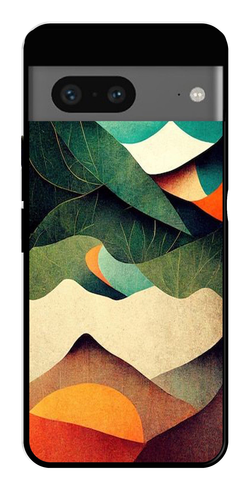 MultiColor Pattern Metal Mobile Case for Google Pixel 7 MultiColor Pattern Metal Mobile Case for Google Pixel 7 (Design No -43)