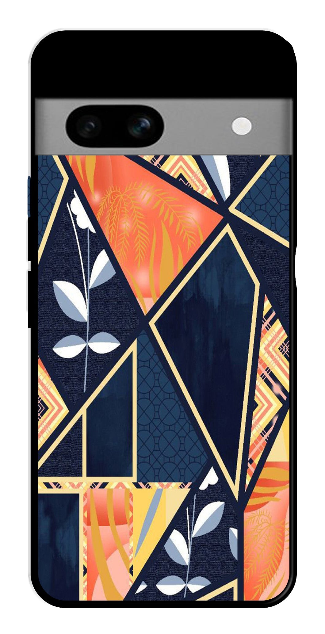 Marble Design Metal Mobile Case for Google Pixel 7a Marble Design Metal Mobile Case for Google Pixel 7a (Design No -07)