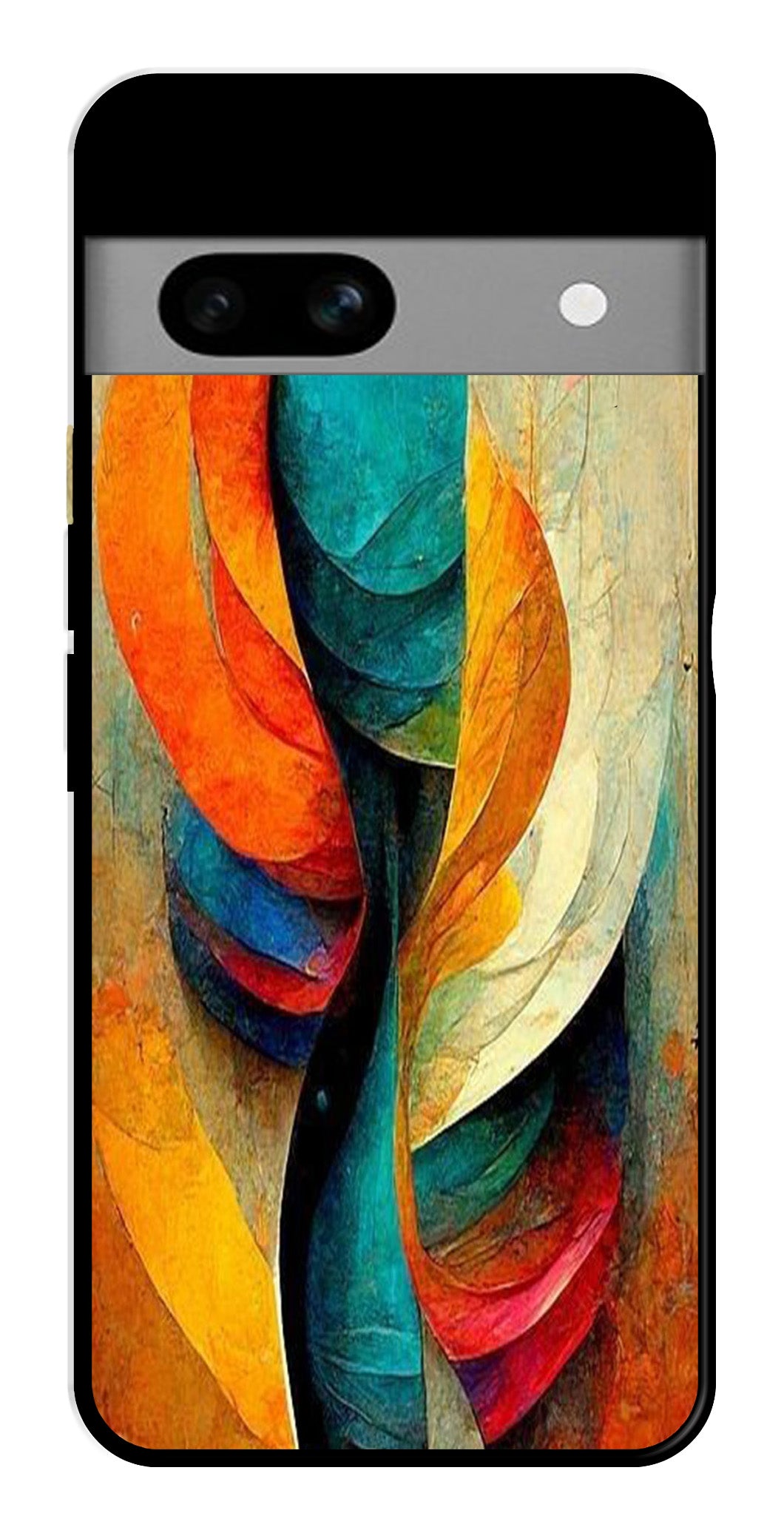 Modern Art Metal Mobile Case for Google Pixel 7a Modern Art Metal Mobile Case for Google Pixel 7a (Design No -11)