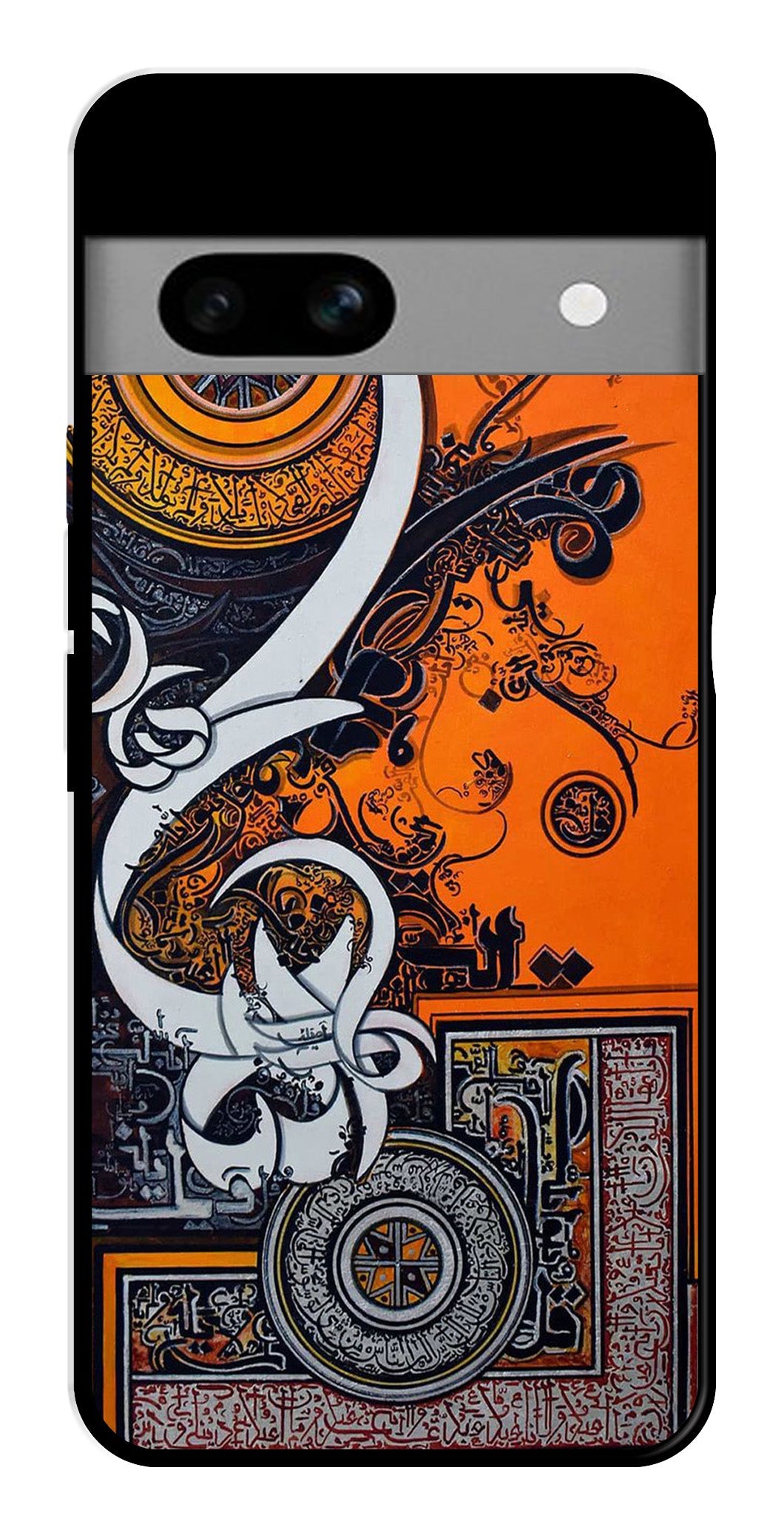 Qalander Art Metal Mobile Case for Google Pixel 7a Qalander Art Metal Mobile Case for Google Pixel 7a (Design No -16)