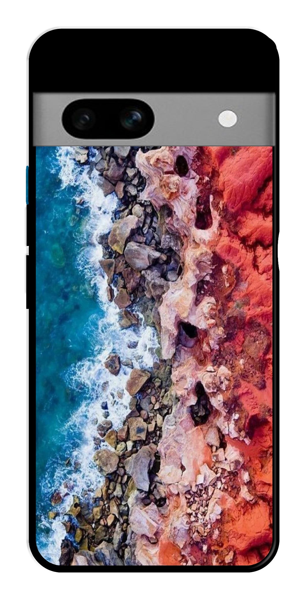 Sea Shore Metal Mobile Case for Google Pixel 7a Sea Shore Metal Mobile Case for Google Pixel 7a (Design No -18)