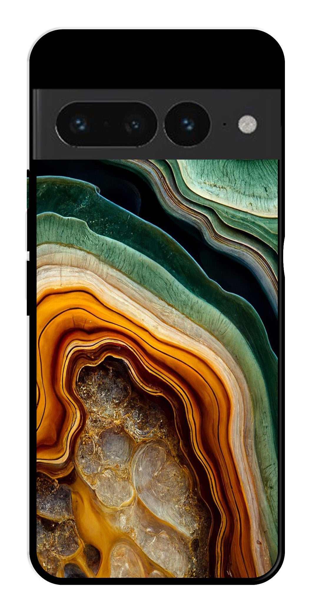 Marble Design Metal Mobile Case for Google Pixel 7 Pro Marble Design Metal Mobile Case for Google Pixel 7 Pro (Design No -28)