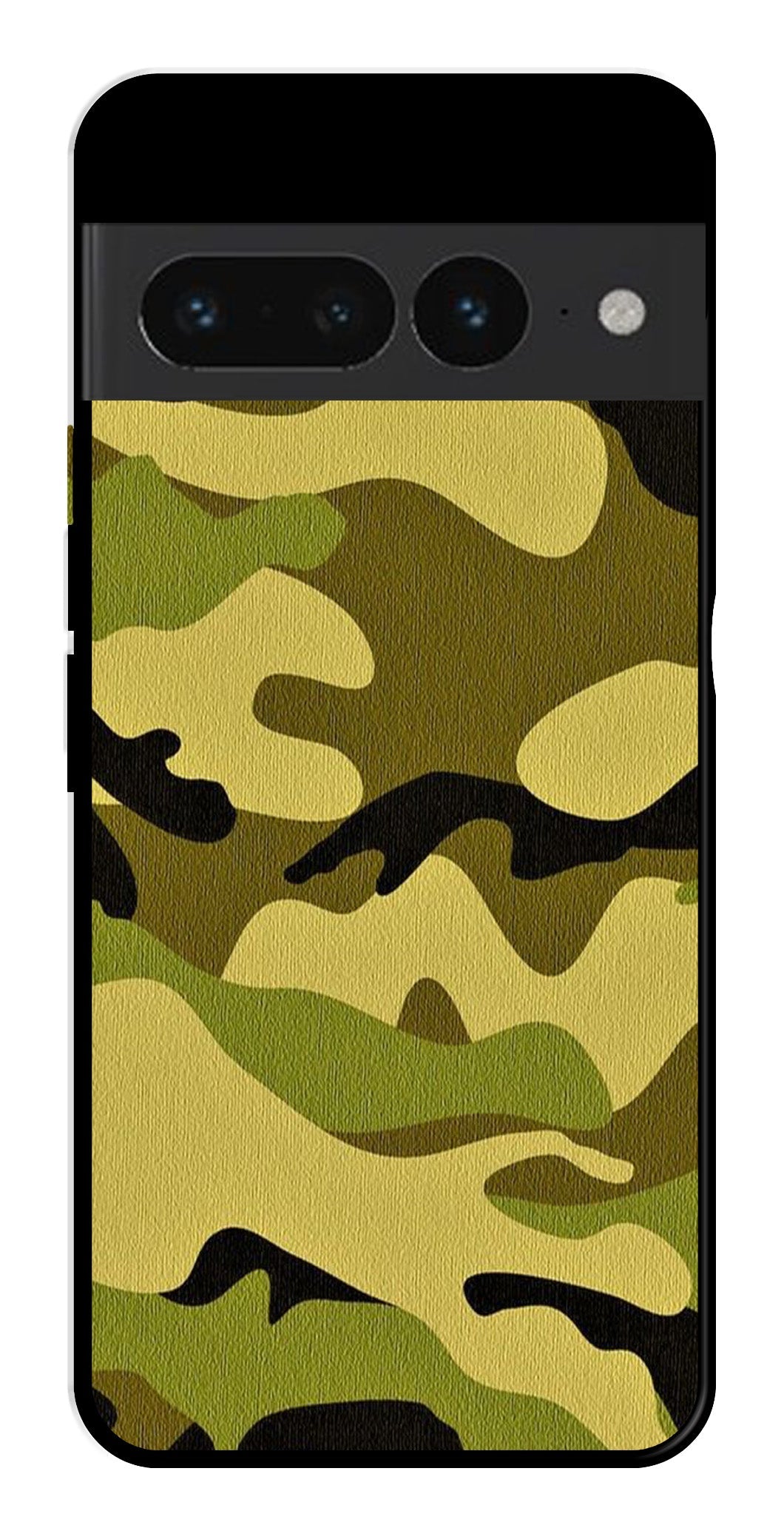 Army Pattern Metal Mobile Case for Google Pixel 7 Pro Army Pattern Metal Mobile Case for Google Pixel 7 Pro (Design No -35)