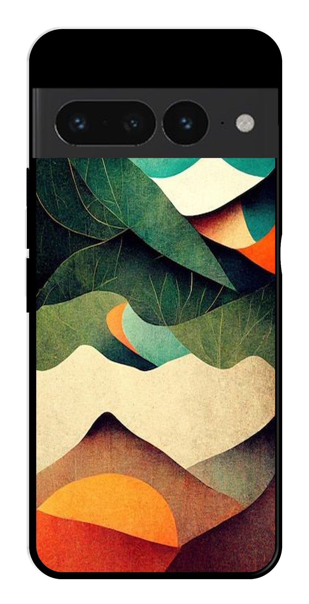 MultiColor Pattern Metal Mobile Case for Google Pixel 7 Pro MultiColor Pattern Metal Mobile Case for Google Pixel 7 Pro (Design No -43)