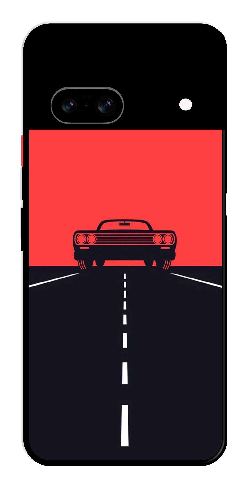 Car Lover Metal Mobile Case for Google Pixel 8 Car Lover Metal Mobile Case for Google Pixel 8 (Design No -21)