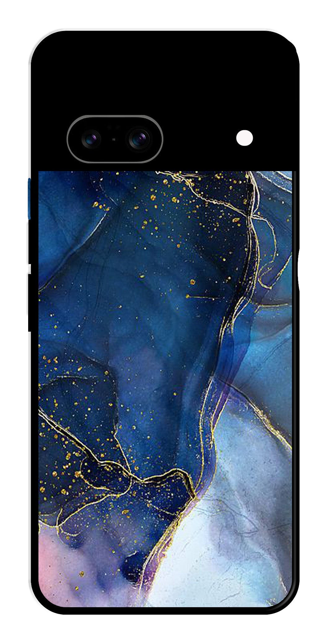 Blue Marble Metal Mobile Case for Google Pixel 8 Blue Marble Metal Mobile Case for Google Pixel 8 (Design No -34)