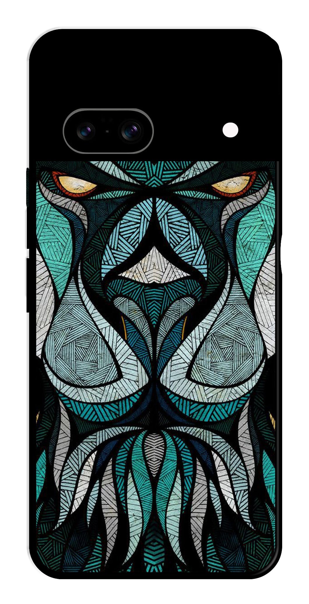 Lion Pattern Metal Mobile Case for Google Pixel 8 Lion Pattern Metal Mobile Case for Google Pixel 8 (Design No -40)