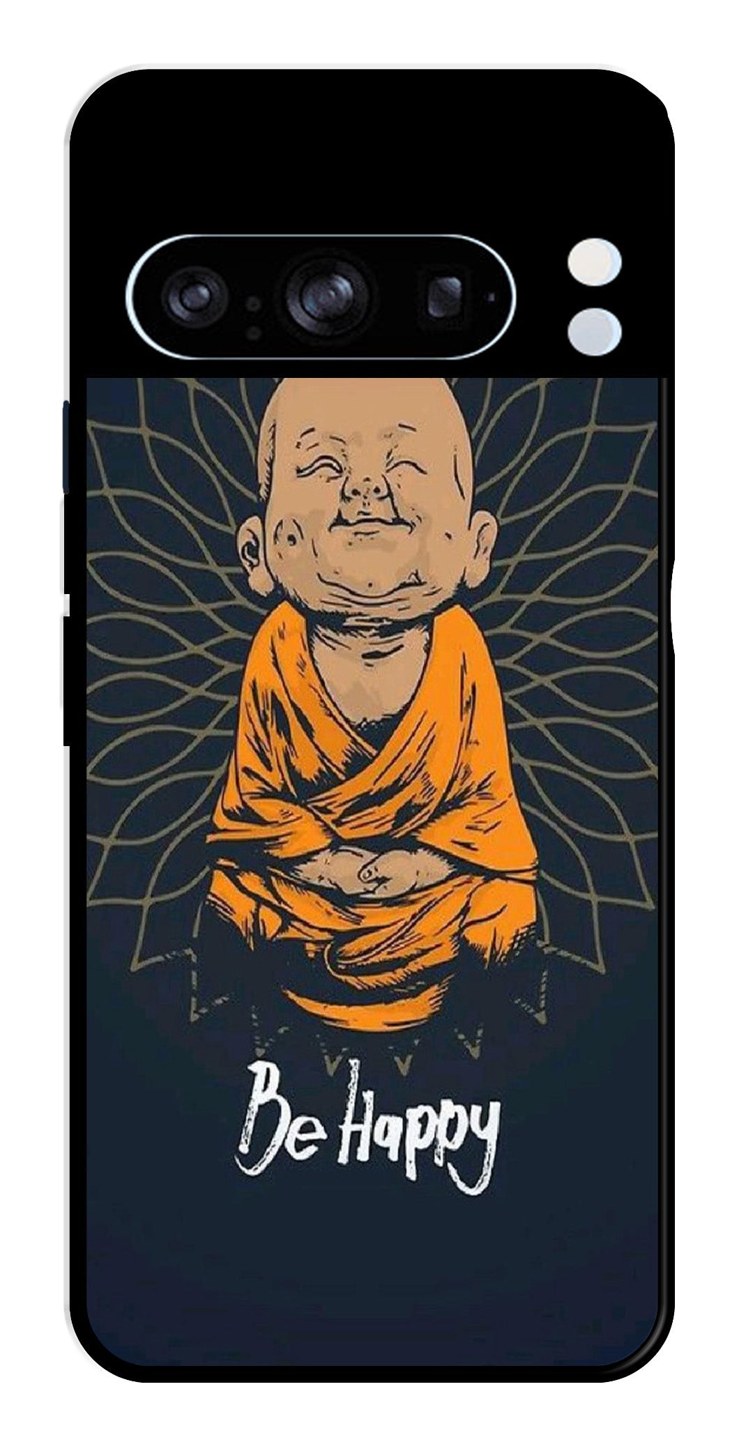 Be Happy Metal Mobile Case for Google Pixel 8 Pro Be Happy Metal Mobile Case for Google Pixel 8 Pro (Design No -27)