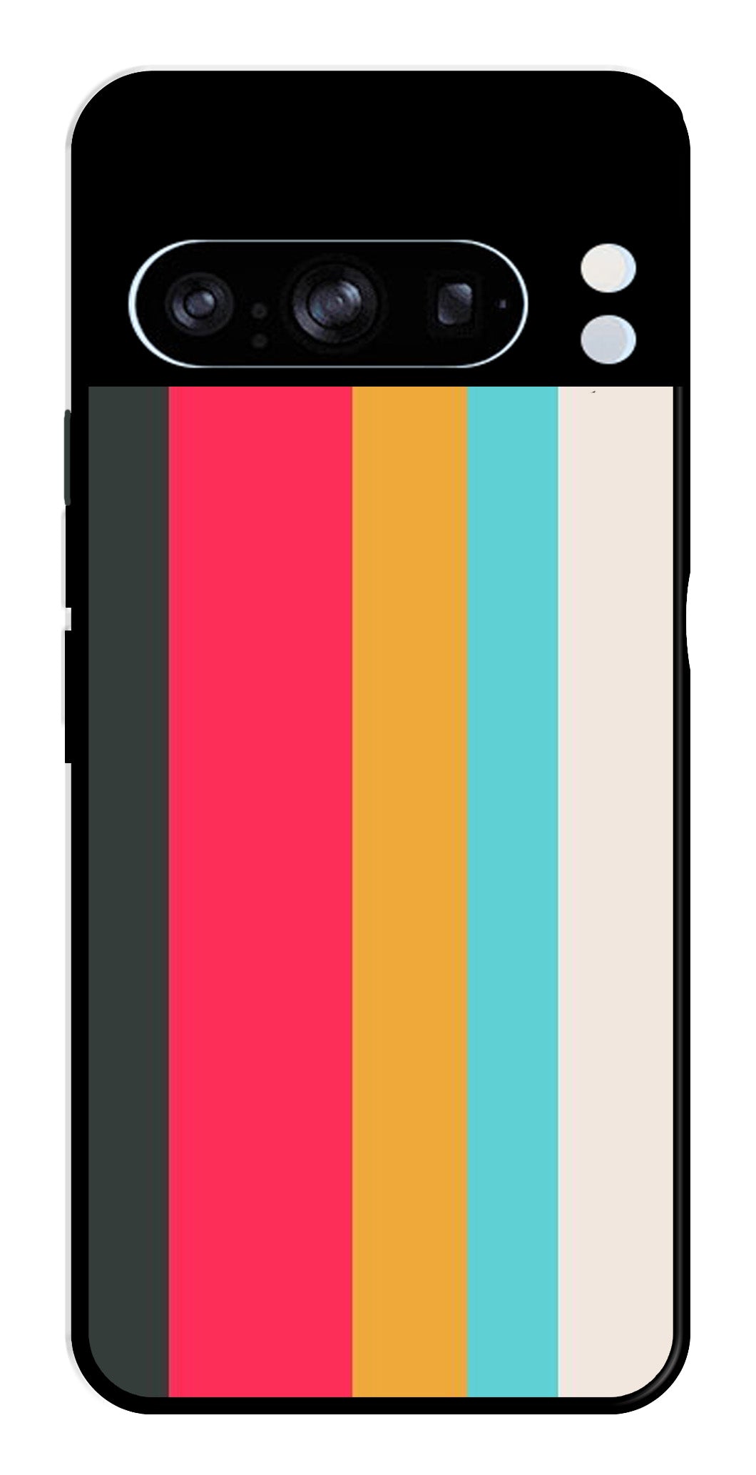 Muted Rainbow Metal Mobile Case for Google Pixel 8 Pro Muted Rainbow Metal Mobile Case for Google Pixel 8 Pro (Design No -31)