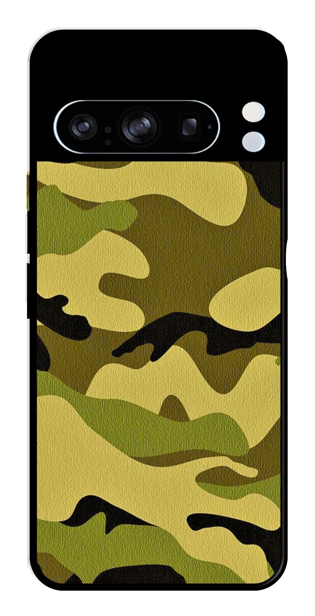 Army Pattern Metal Mobile Case for Google Pixel 8 Pro Army Pattern Metal Mobile Case for Google Pixel 8 Pro (Design No -35)