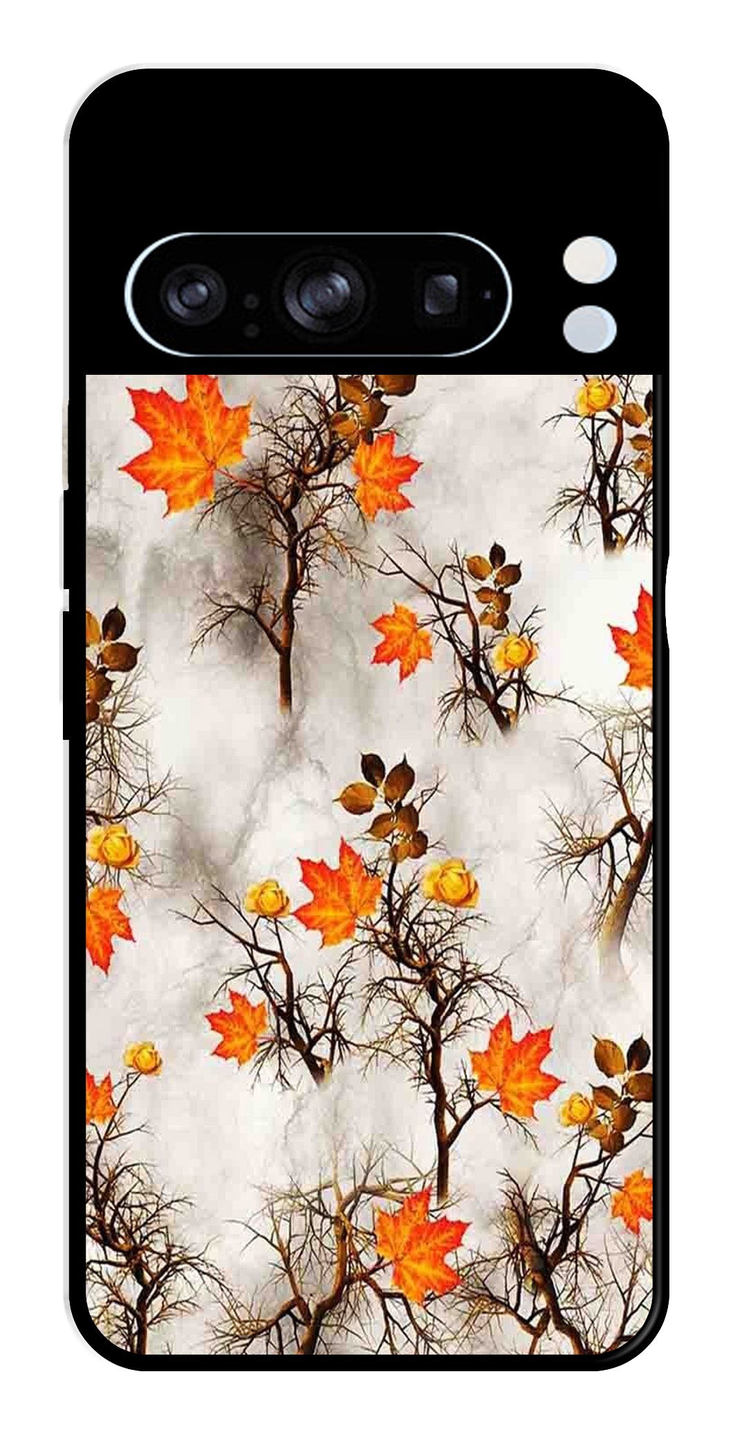 Autumn leaves Metal Mobile Case for Google Pixel 8 Pro (Design No -55)