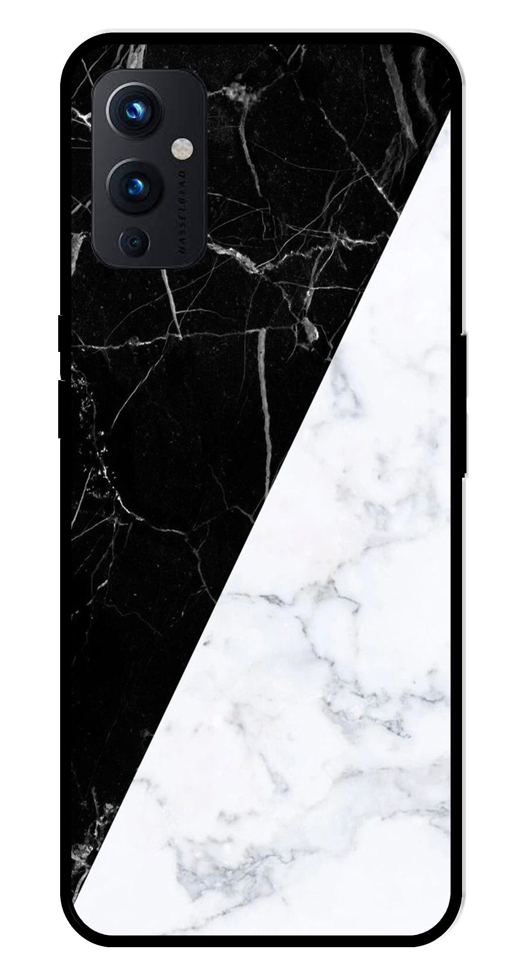 Black White Marble Design Metal Mobile Case for OnePlus 9 Black White Marble Design Metal Mobile Case for OnePlus 9