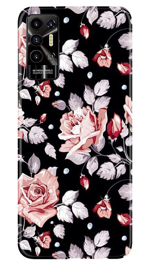 Pink rose Mobile Back Case for Tecno Pova 2 (Design - 12) Pink rose Case for Tecno Pova 2