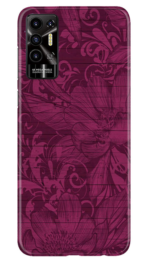 Purple Backround Mobile Back Case for Tecno Pova 2 (Design - 22) Purple Backround Case for Tecno Pova 2