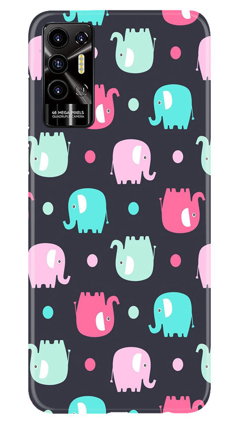 Elephant Baground Mobile Back Case for Tecno Pova 2 (Design - 44) Elephant Baground Case for Tecno Pova 2