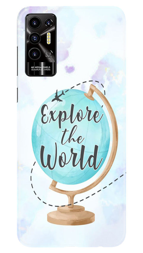Explore the World Mobile Back Case for Tecno Pova 2 (Design - 176) Explore the World Case for Tecno Pova 2 (Design No. 176)