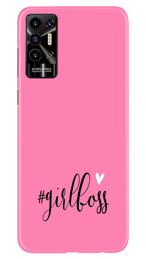 Girl Boss Black Mobile Back Case for Tecno Pova 2 (Design - 237) Girl Boss Black Case for Tecno Pova 2 (Design No. 237)