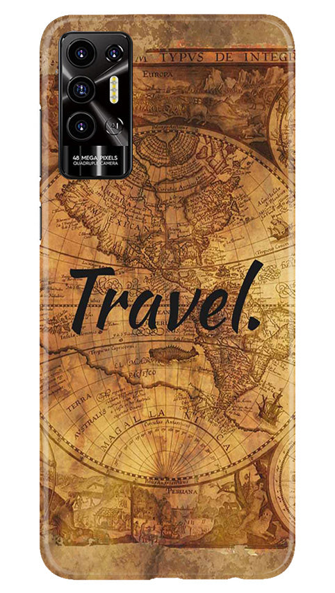 Travel Mobile Back Case for Tecno Pova 2 (Design - 334) Travel Mobile Back Case for Tecno Pova 2 (Design - 334)