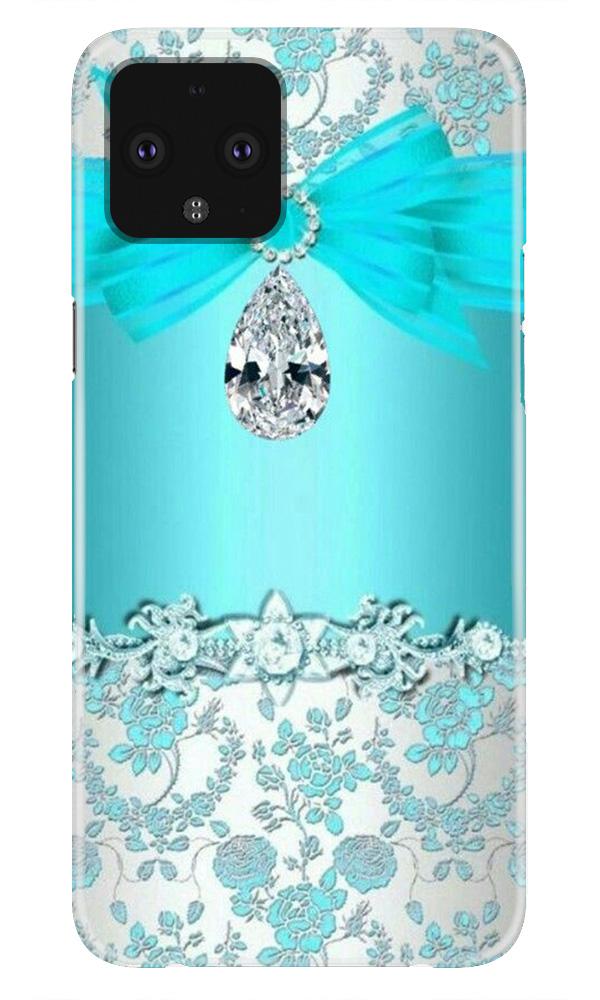 Shinny Blue Background Mobile Back Case for Google Pixel 4 XL (Design - 32) Shinny Blue Background Case for Google Pixel 4 XL