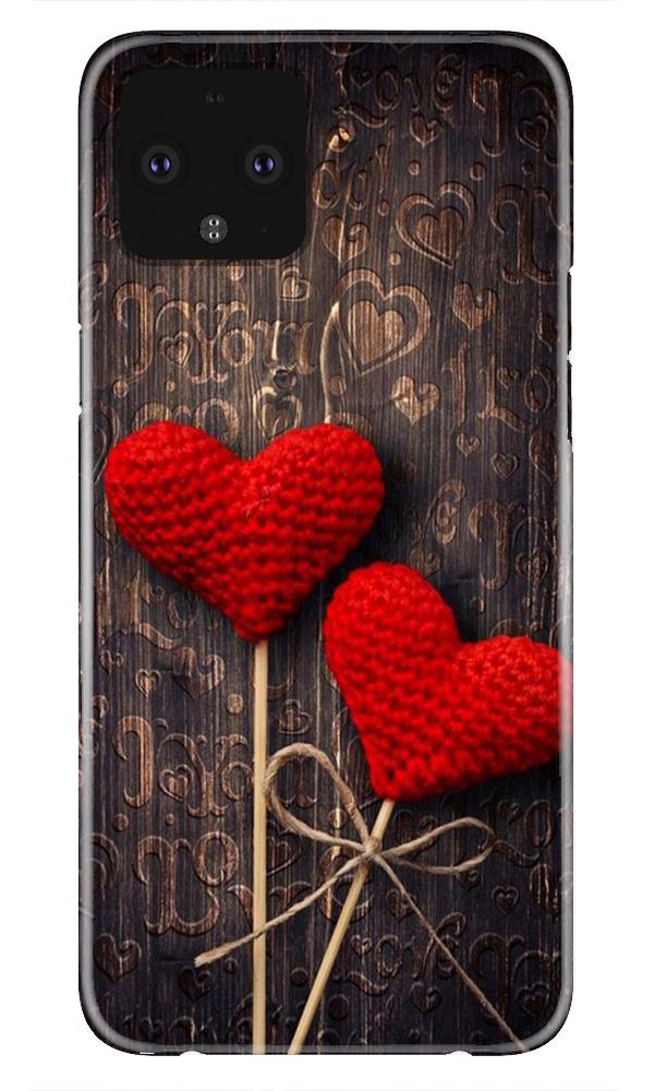 Red Hearts Mobile Back Case for Google Pixel 4 XL (Design - 80) Red Hearts Case for Google Pixel 4 XL