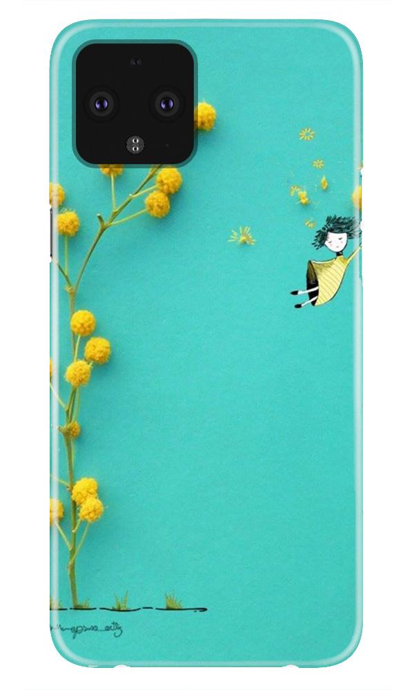 Flowers Girl Case for Google Pixel 4 (Design No. 216) Flowers Girl Case for Google Pixel 4 (Design No. 216)