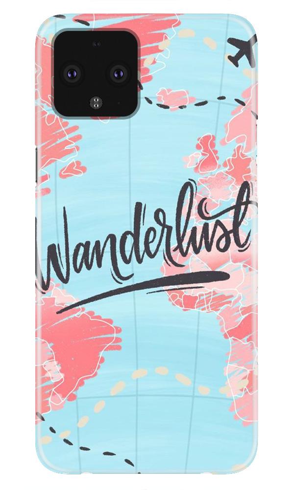 Wonderlust Travel Mobile Back Case for Google Pixel 4 XL (Design - 223) Wonderlust Travel Case for Google Pixel 4 XL (Design No. 223)