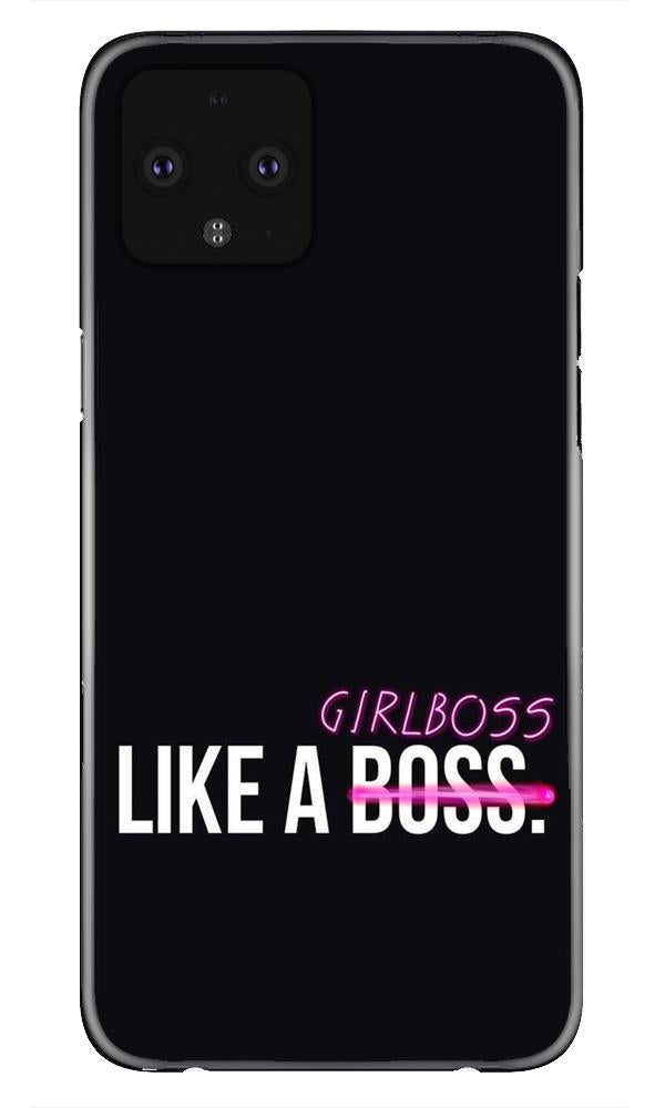 Like a Girl Boss Mobile Back Case for Google Pixel 4 XL (Design - 265) Like a Girl Boss Case for Google Pixel 4 XL (Design No. 265)