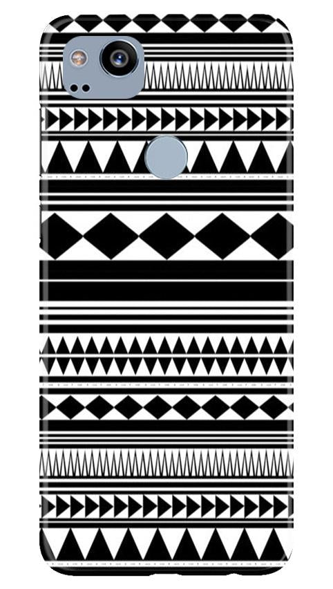 Black white Pattern Mobile Back Case for Google Pixel 2 (Design - 5) Black white Pattern Case for Google Pixel 2