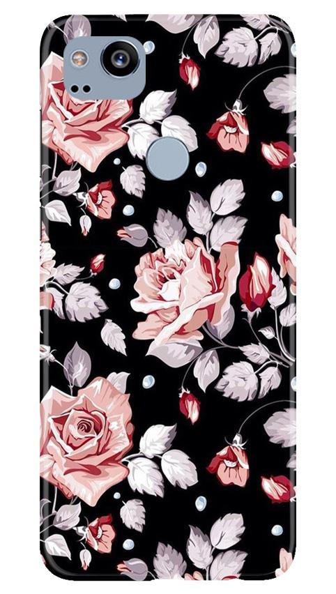 Pink rose Mobile Back Case for Google Pixel 2 (Design - 12) Pink rose Case for Google Pixel 2