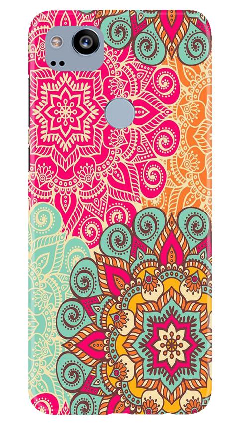 Rangoli art2 Mobile Back Case for Google Pixel 2 (Design - 29) Rangoli art2 Case for Google Pixel 2