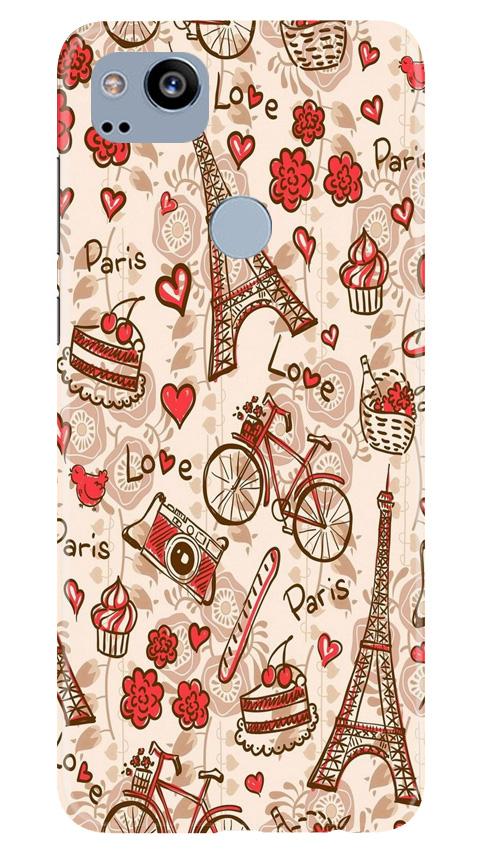 Love Paris Mobile Back Case for Google Pixel 2 (Design - 103) Love Paris Case for Google Pixel 2 (Design - 103)