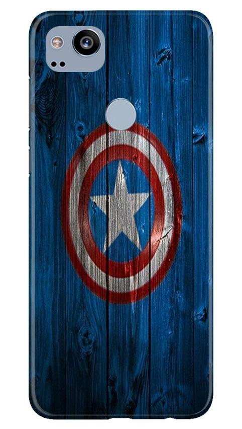 Captain America Superhero Mobile Back Case for Google Pixel 2 (Design - 118) Captain America Superhero Case for Google Pixel 2 (Design - 118)