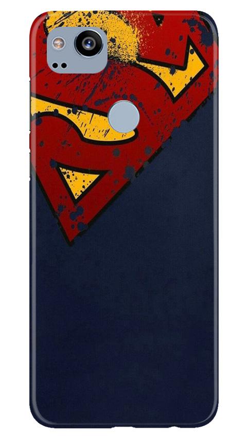 Superman Superhero Mobile Back Case for Google Pixel 2 (Design - 125) Superman Superhero Case for Google Pixel 2 (Design - 125)