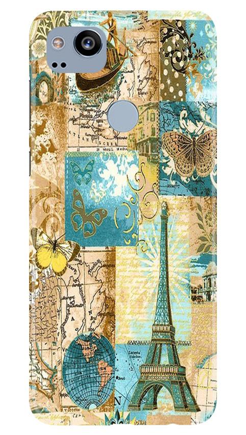 Travel Eiffel Tower Mobile Back Case for Google Pixel 2 (Design - 206) Travel Eiffel Tower Case for Google Pixel 2 (Design No. 206)