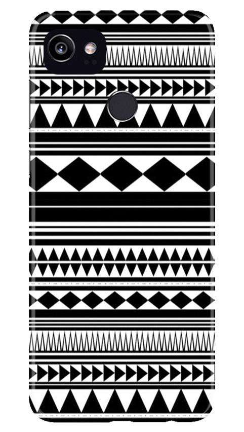 Black white Pattern Mobile Back Case for Google Pixel 2 XL (Design - 5) Black white Pattern Case for Google Pixel 2 XL