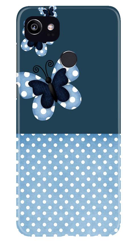 White dots Butterfly Mobile Back Case for Google Pixel 2 XL (Design - 31) White dots Butterfly Case for Google Pixel 2 XL