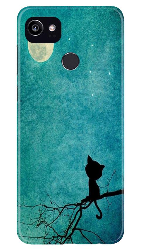 Moon cat Mobile Back Case for Google Pixel 2 XL (Design - 70) Moon cat Case for Google Pixel 2 XL