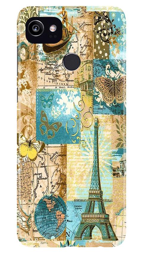 Travel Eiffel Tower Mobile Back Case for Google Pixel 2 XL (Design - 206) Travel Eiffel Tower Case for Google Pixel 2 XL (Design No. 206)