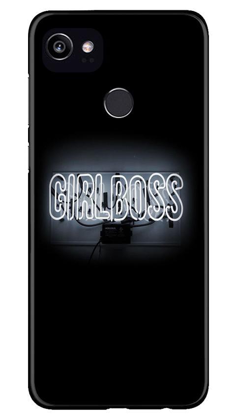 Girl Boss Black Mobile Back Case for Google Pixel 2 XL (Design - 268) Girl Boss Black Case for Google Pixel 2 XL (Design No. 268)
