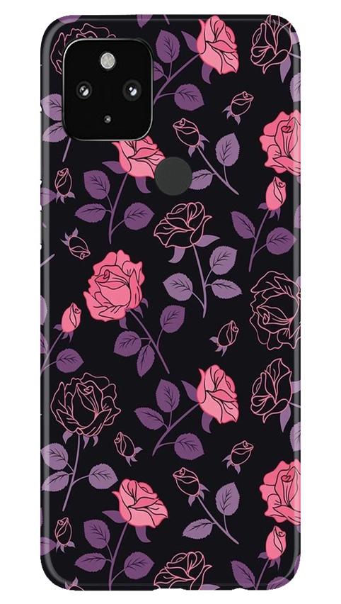 Rose Black Background Mobile Back Case for Google Pixel 4a (Design - 27) Rose Black Background Case for Google Pixel 4a