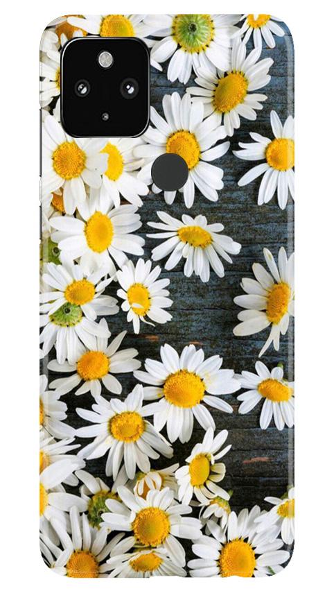 White flowers2 Mobile Back Case for Google Pixel 4a (Design - 62) White flowers2 Case for Google Pixel 4a