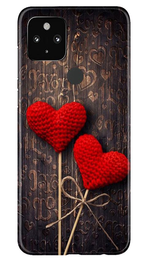 Red Hearts Mobile Back Case for Google Pixel 4a (Design - 80) Red Hearts Case for Google Pixel 4a